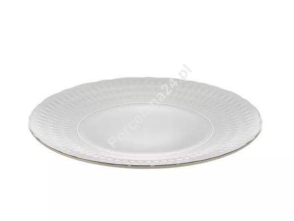 Talerz płytki 26 cm Ćmielów - Sofia 3607 Platyna