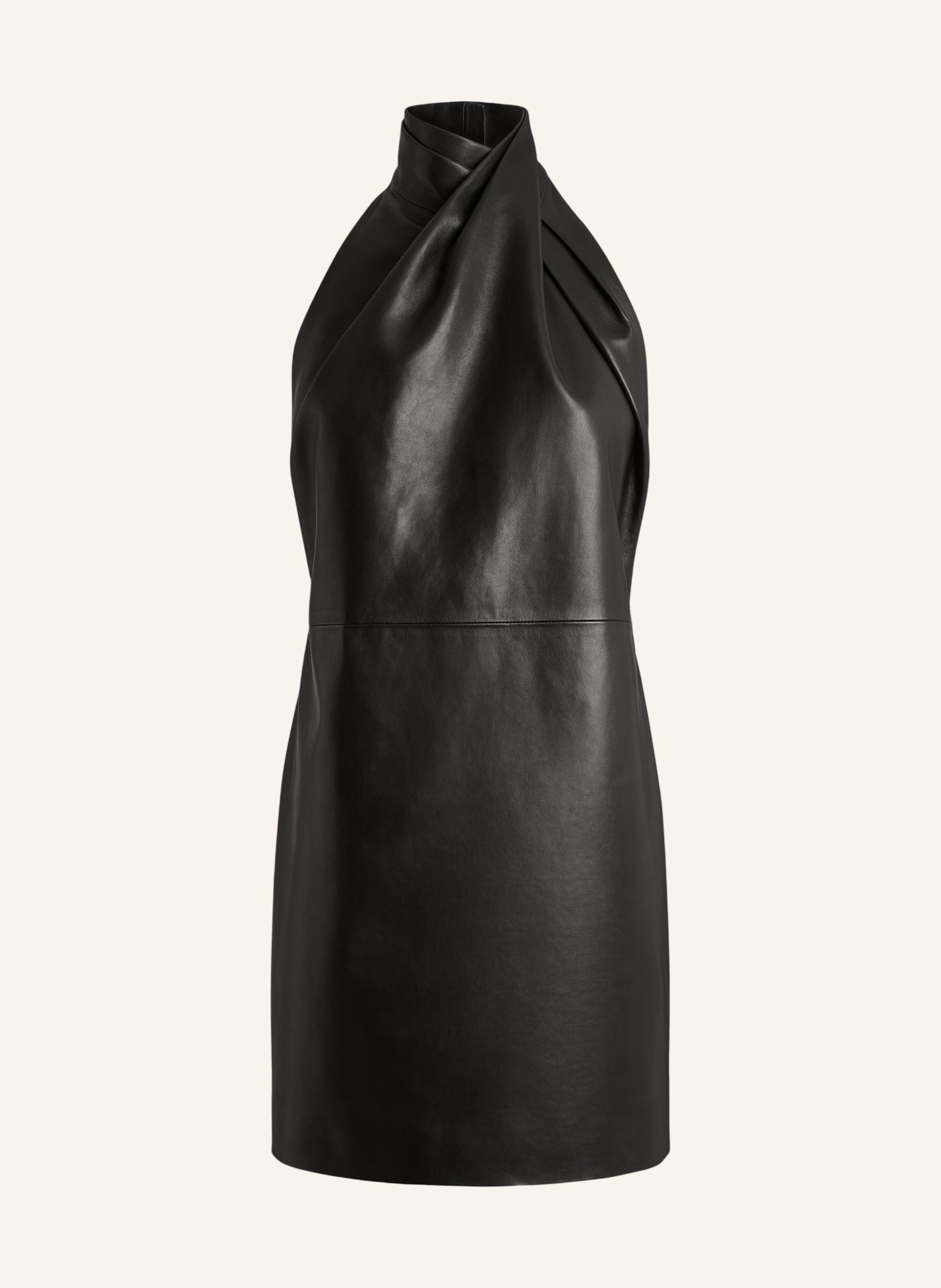 BALMAIN Rückenfreies Kleid aus Lammleder