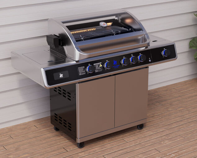 Beefmaster Deluxe T-Series 4 Burner BBQ