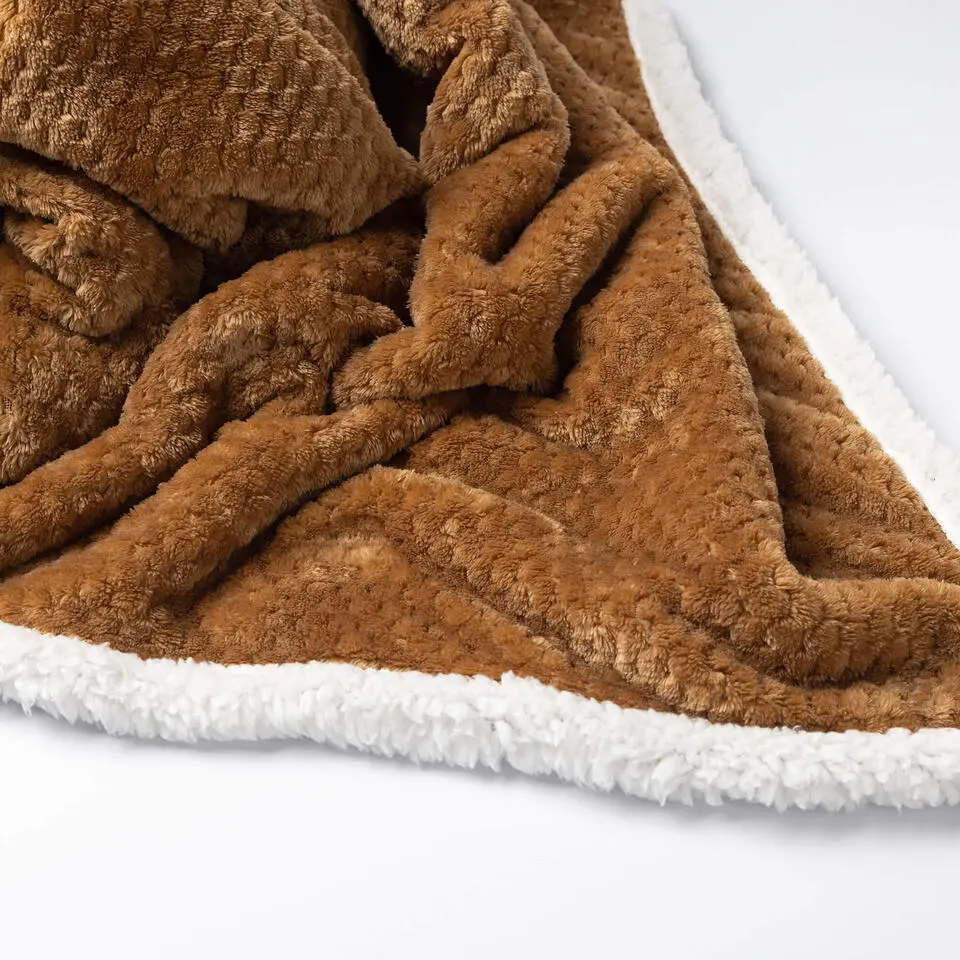 Plaid Cody - Tobacco Brown - 150x200 cm