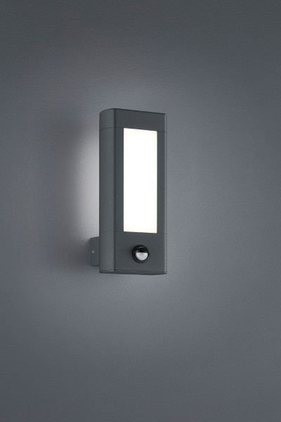 Kinkiet zewnętrzny RHINE z czujnikiem antracyt LED 2x4.5W 450lm IP54 Trio