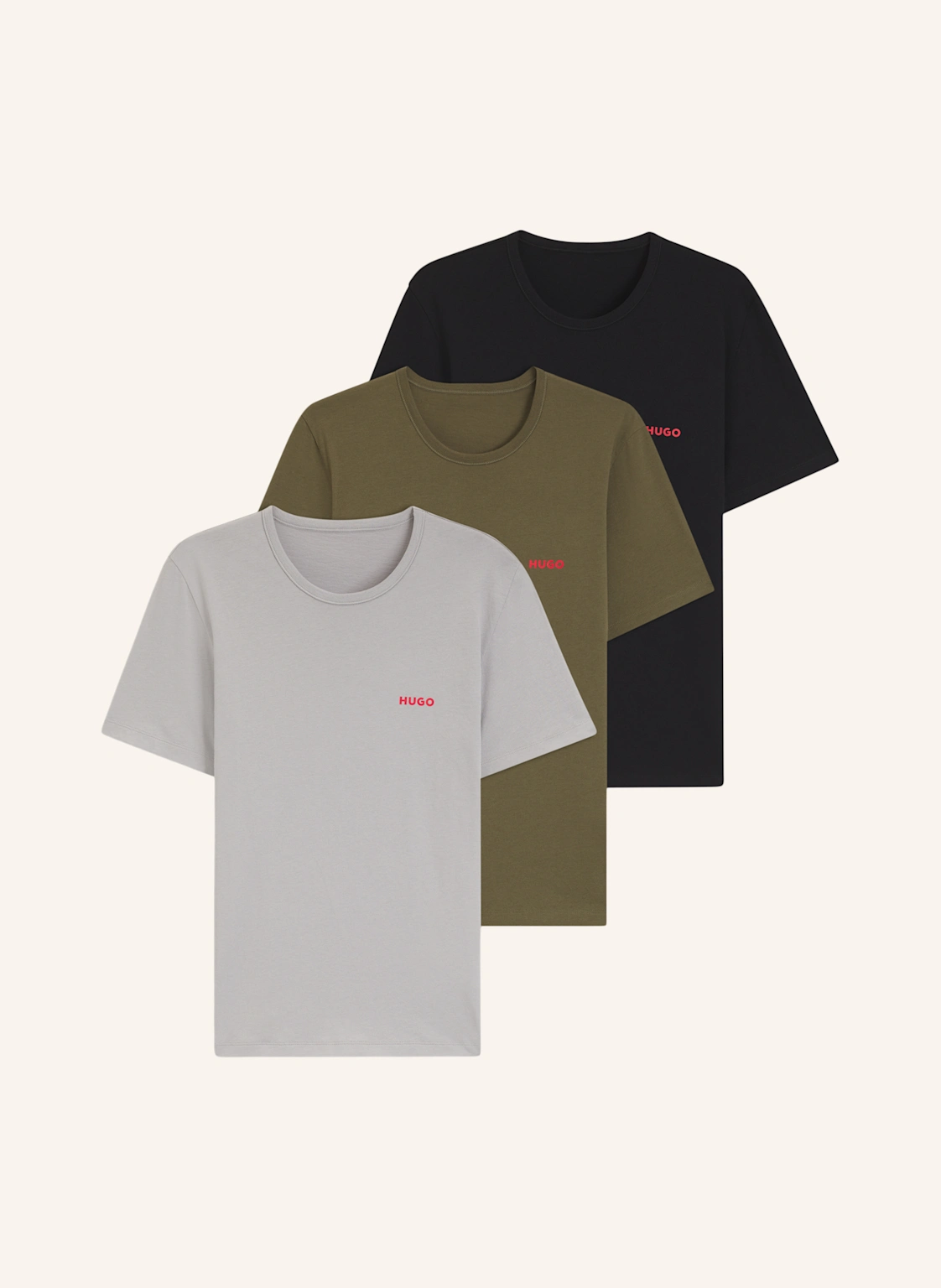 HUGO 3Er-Pack T-Shirts T-SHIRT RN TRIPLET P Regular Fit