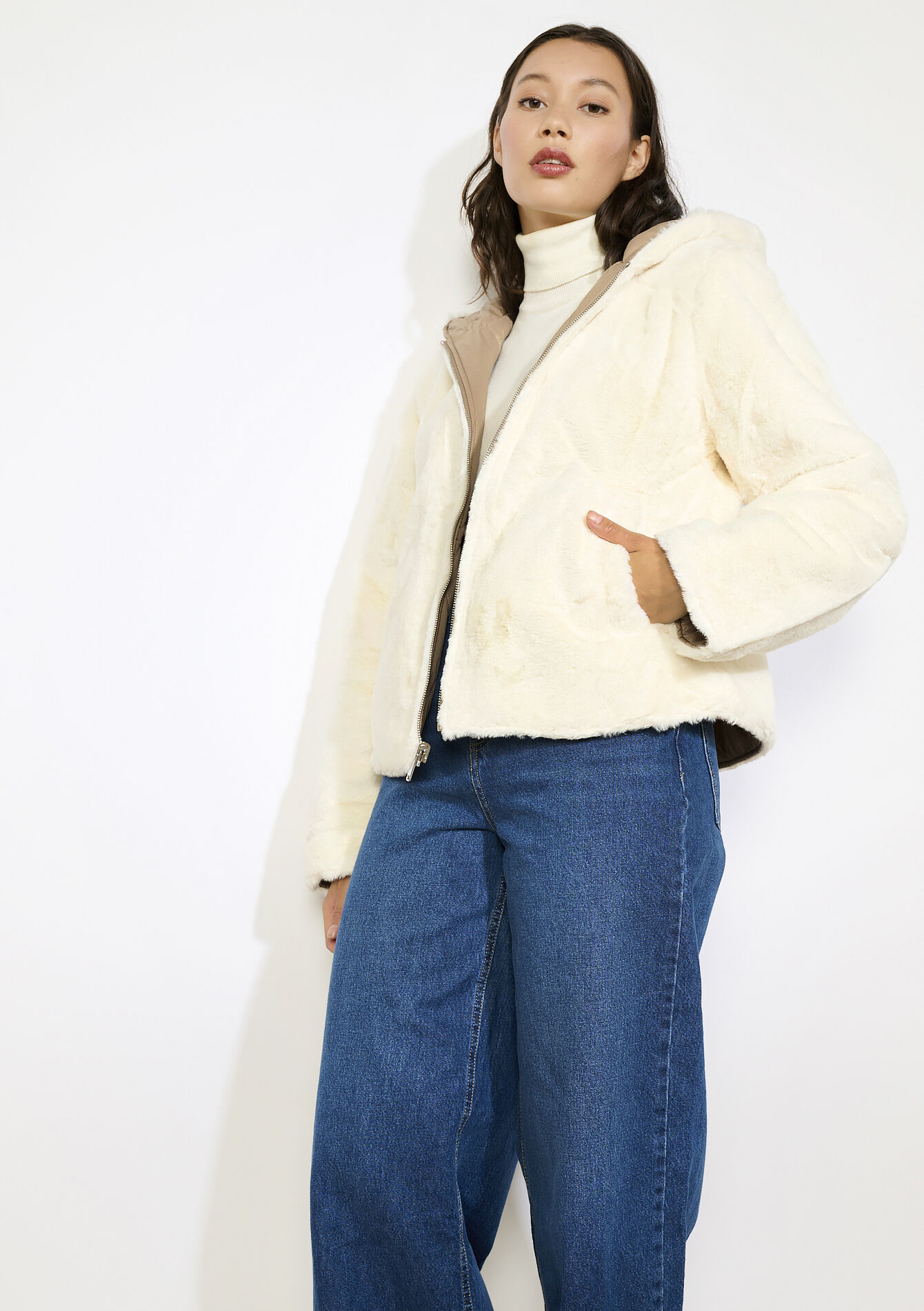 Omkeerbare korte pufferjas