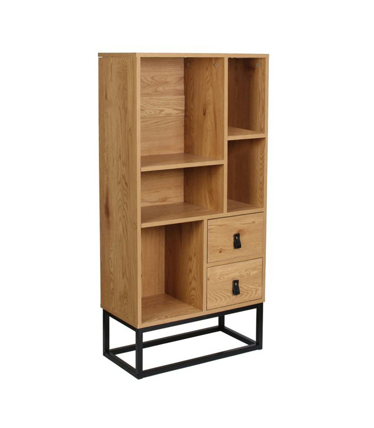 ABBOTT - Bibliothèque en bois et métal abbott