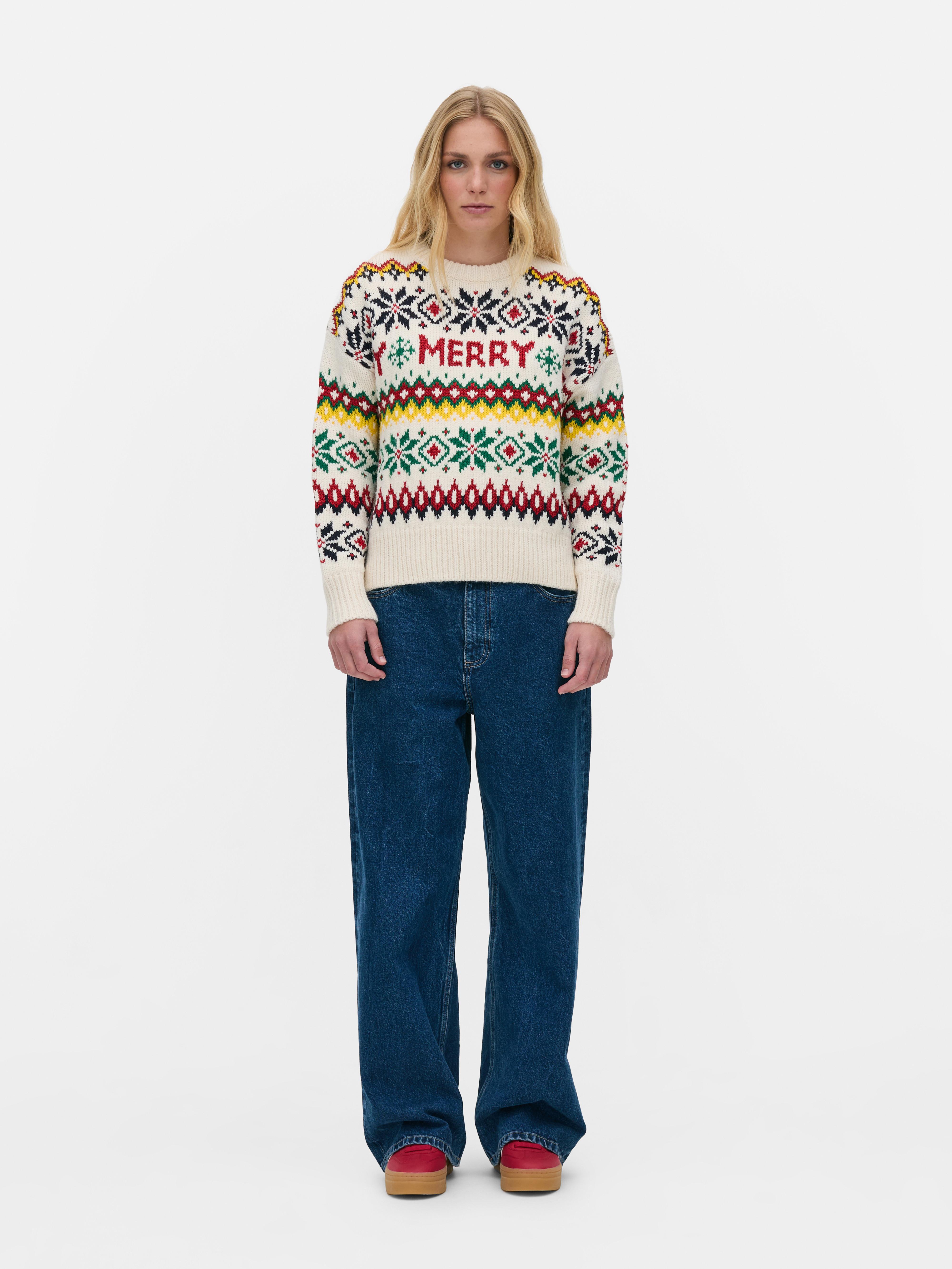 Christmas Retro Merry Sweater