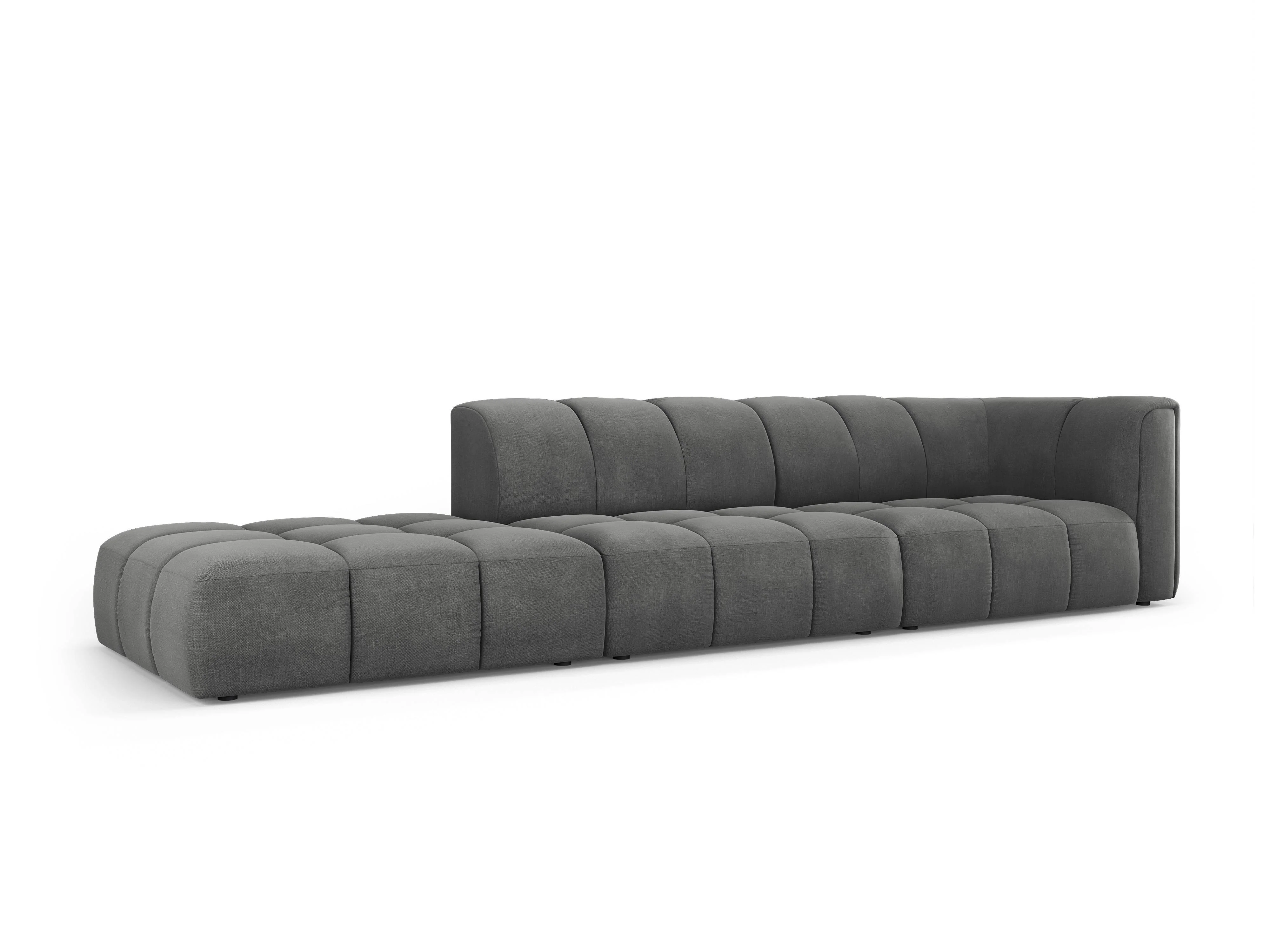 Hoekbank Francesca chenille links 4-zits
