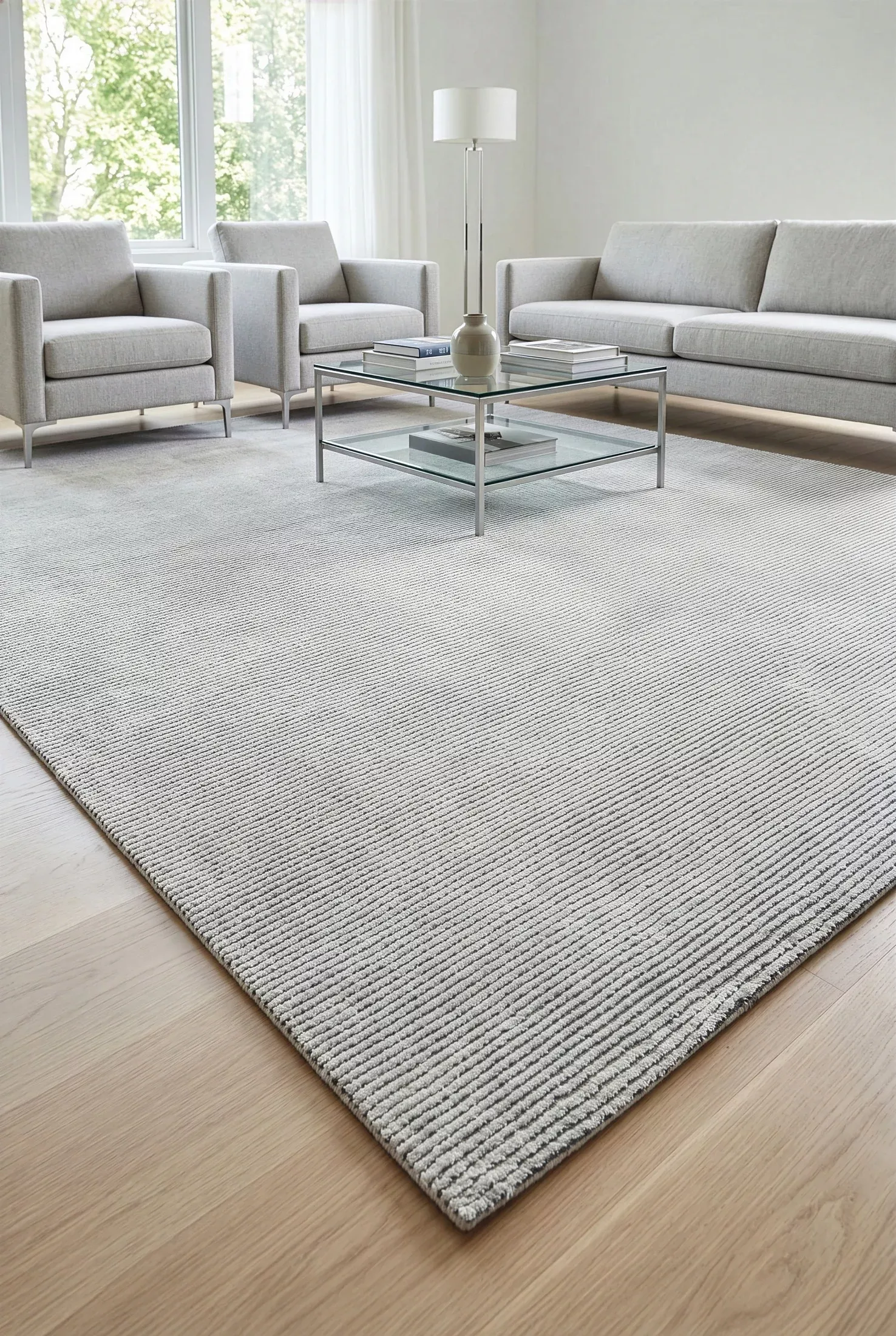 Dywan 200x290 cm szaro, czarny zdobiony abstrakcyjnym wzorem ASIA 3