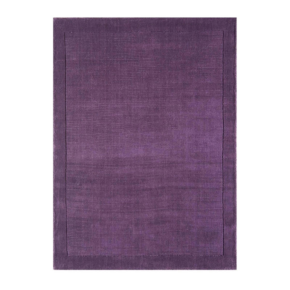 CANDY - Tapis tufté main en Laine Mauve 68x240 cm