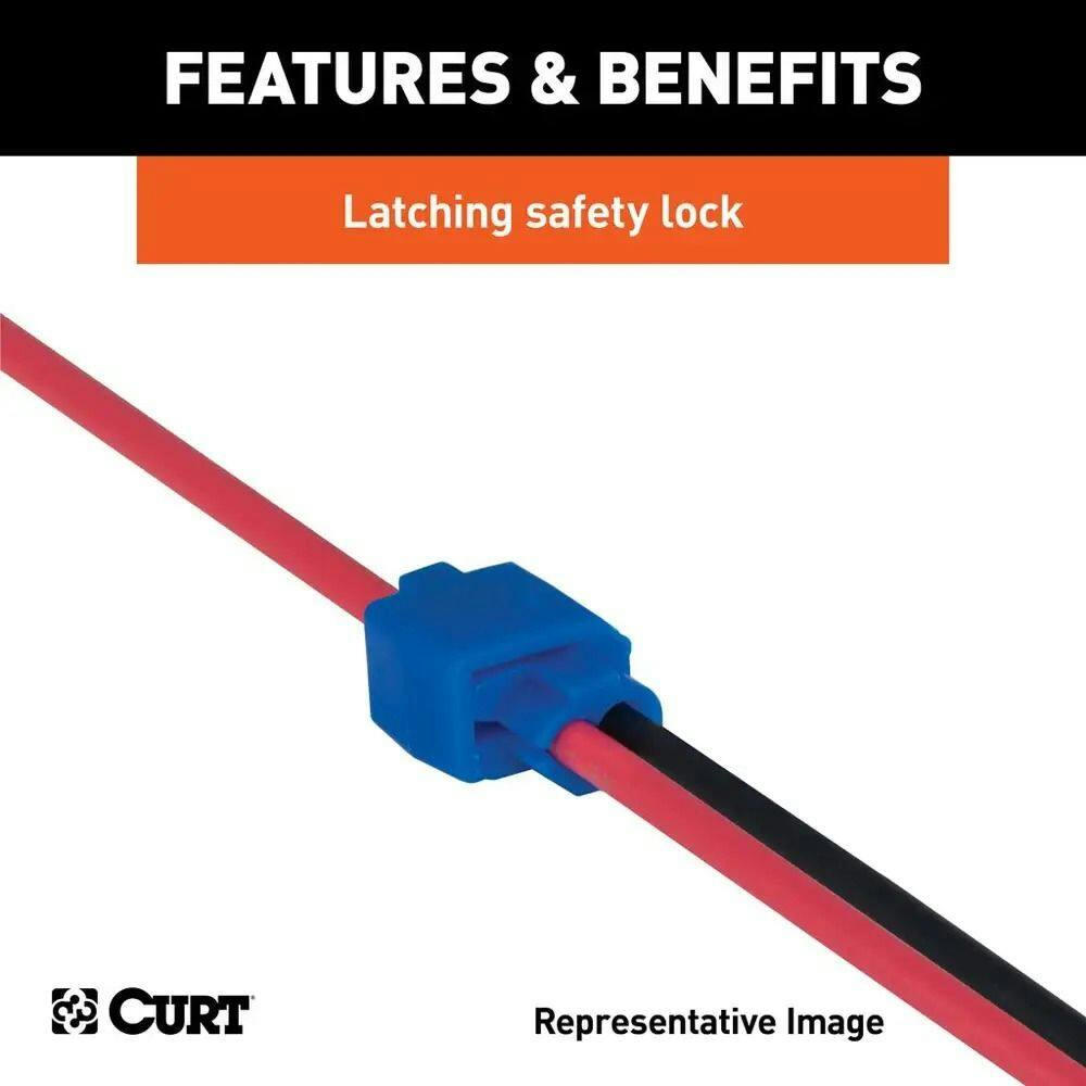 CURT Snap Lock Double-Run Connectors (18-14 Wire Gauge, 100-pk)