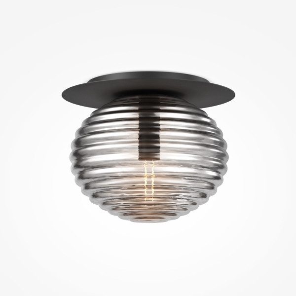 Lampa sufitowa czarno-przezroczysta Reels 1xE27x60W Maytoni