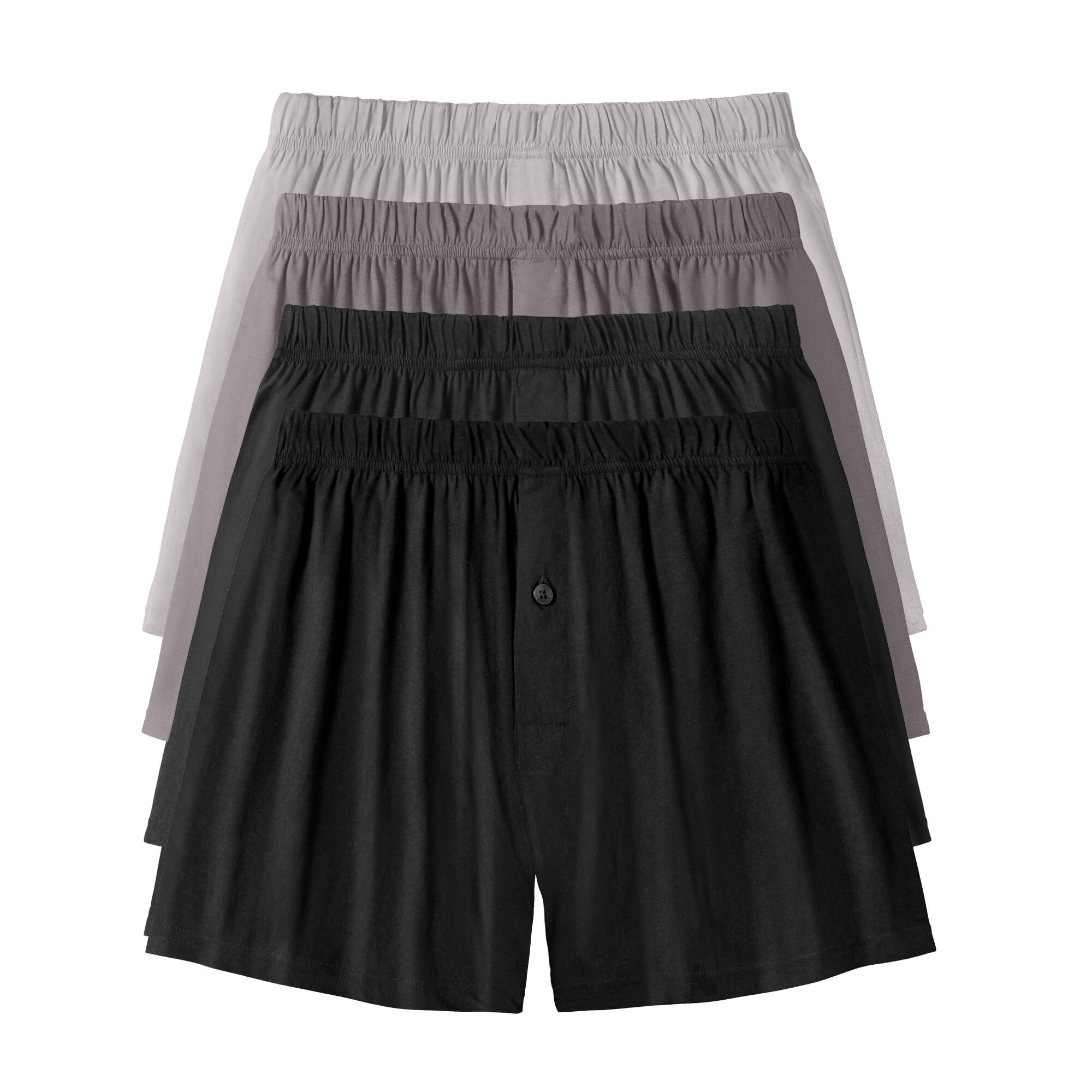 Cale&ccedil;on flottant ouvert uni - lot de 4