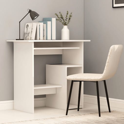 NNEVL Desk White 80x45x74 cm Chipboard