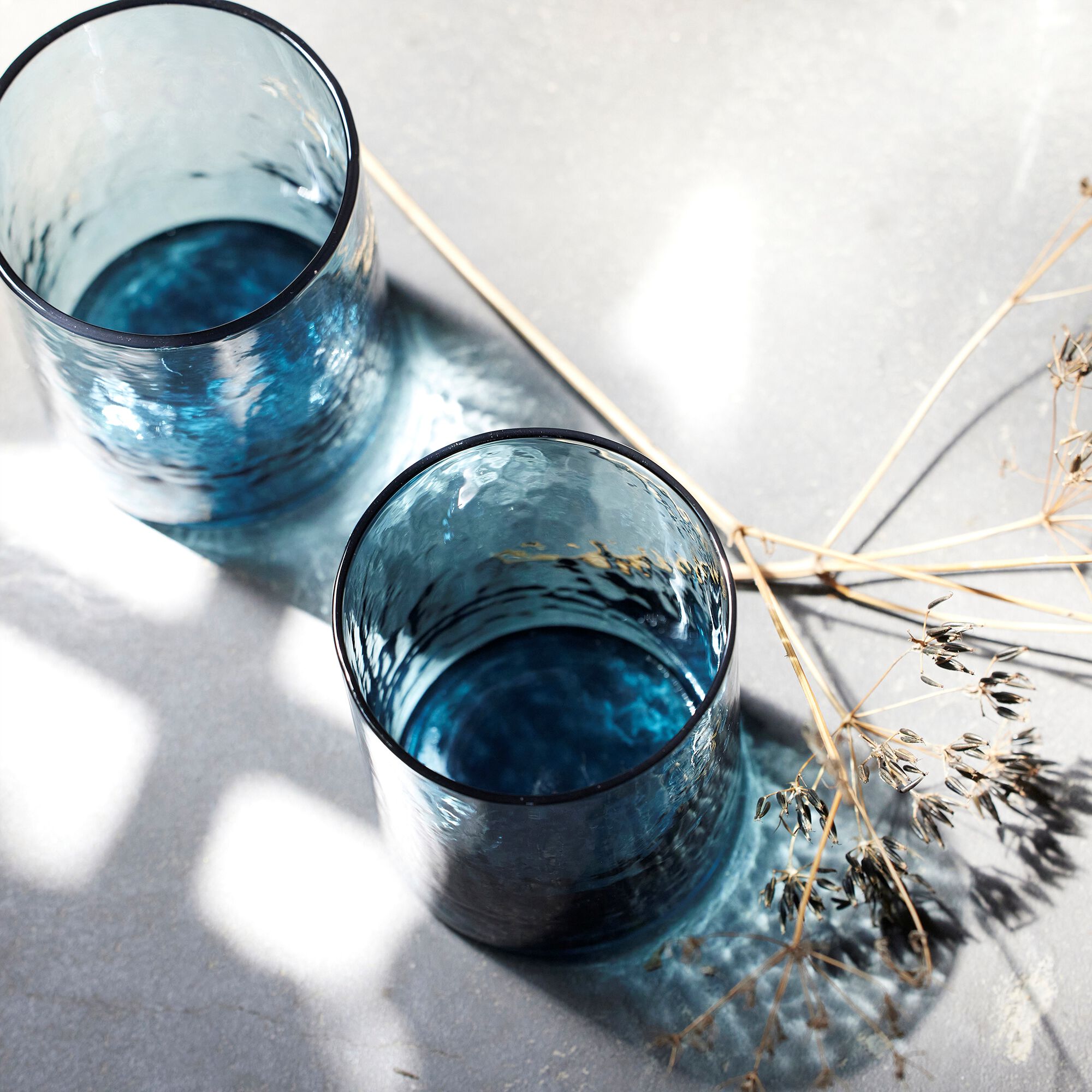 COMINO - Gobelet en verre 40cl - bleu