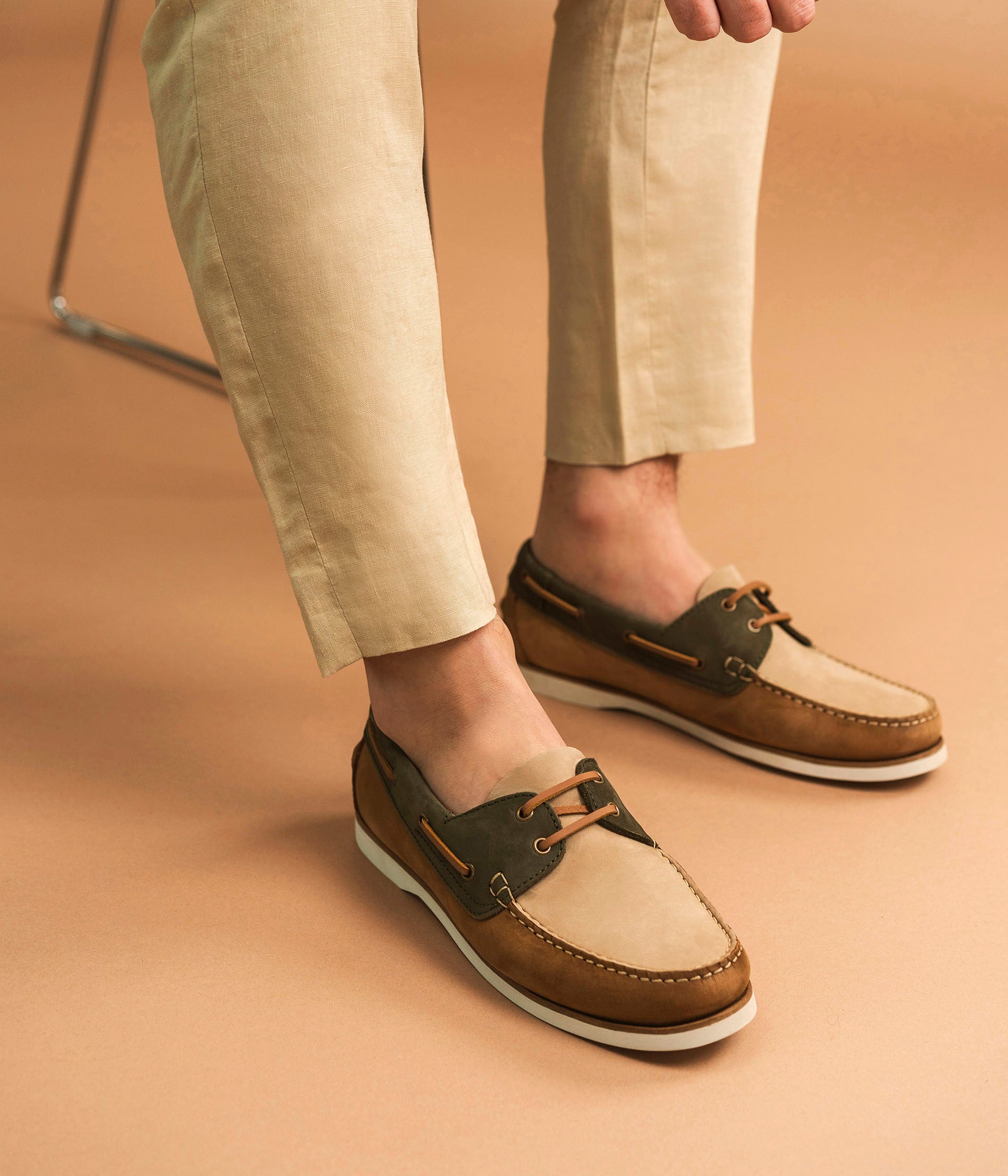 Chaussure bateau Dustin camel