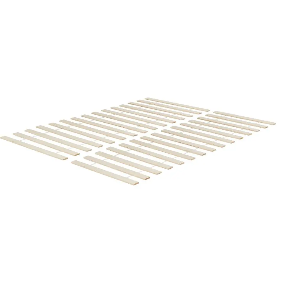 BLANZAC - Lattenbodem - Lichtbruin - 90 x 200 cm - Populierenhout