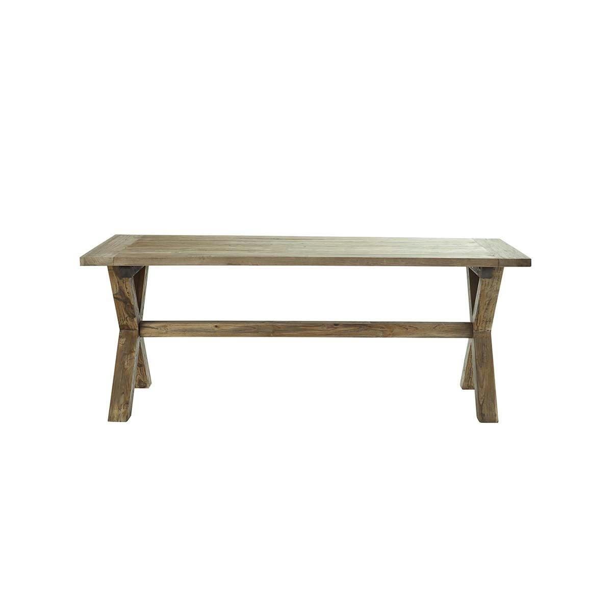 CARGO - Table à manger en teck recyclé massif 8 personnes