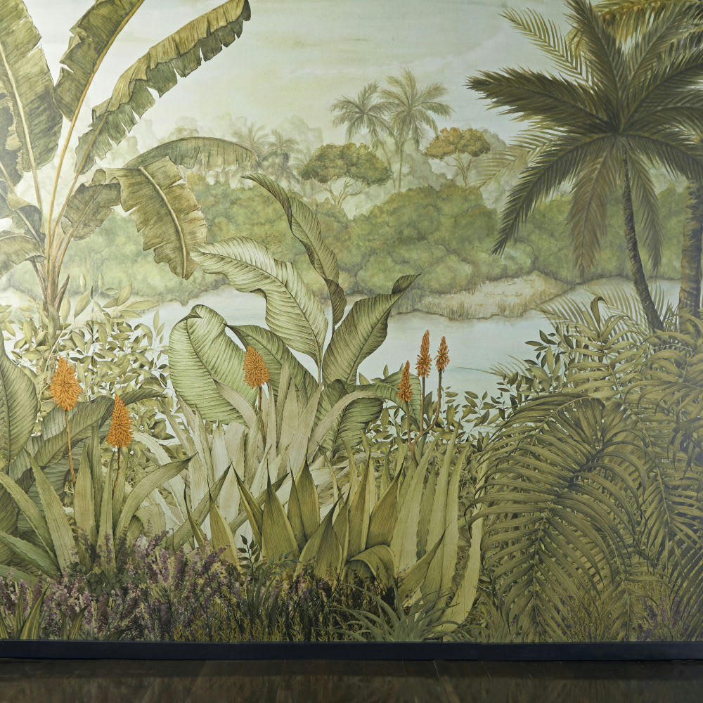 - Papier peint panoramique intissé imprimé paysage tropical 350x300