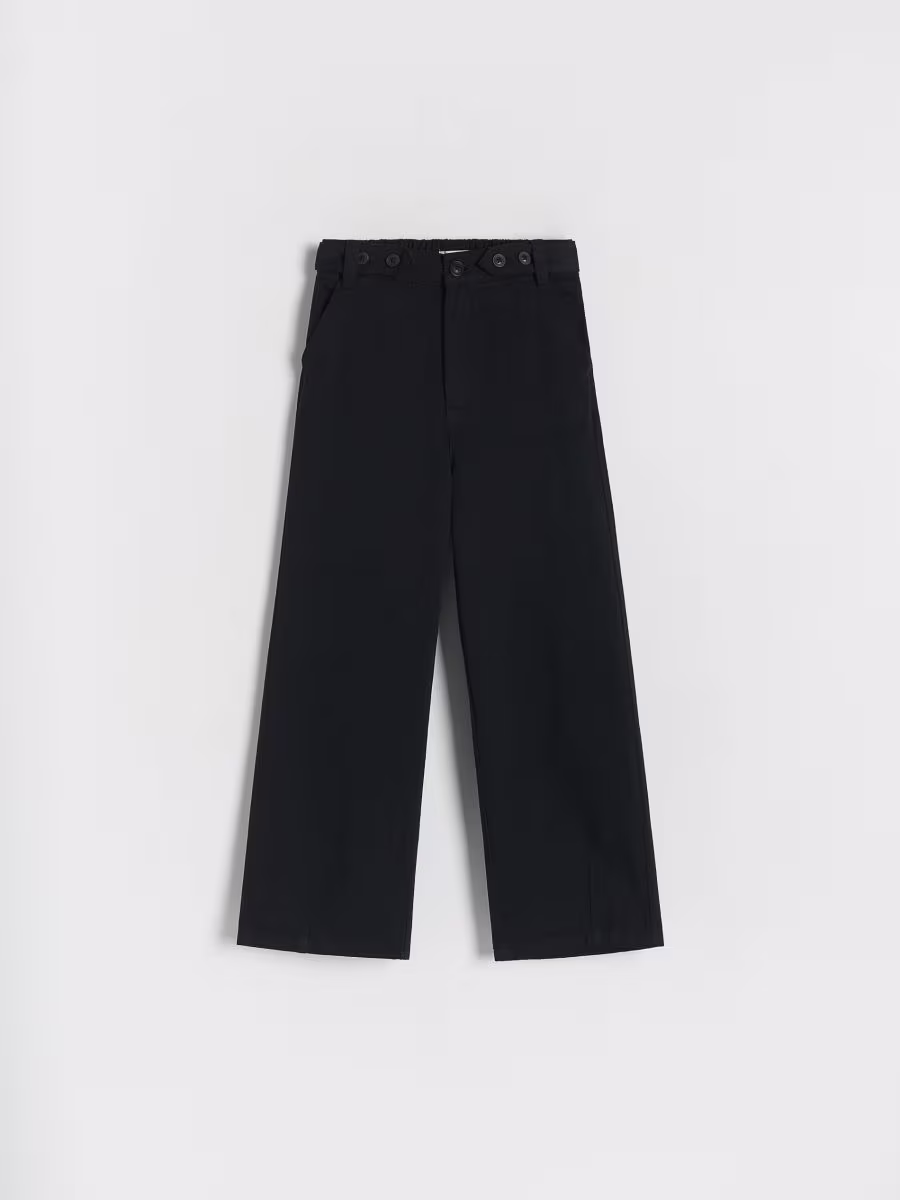 Cotton Trousers With Buttons