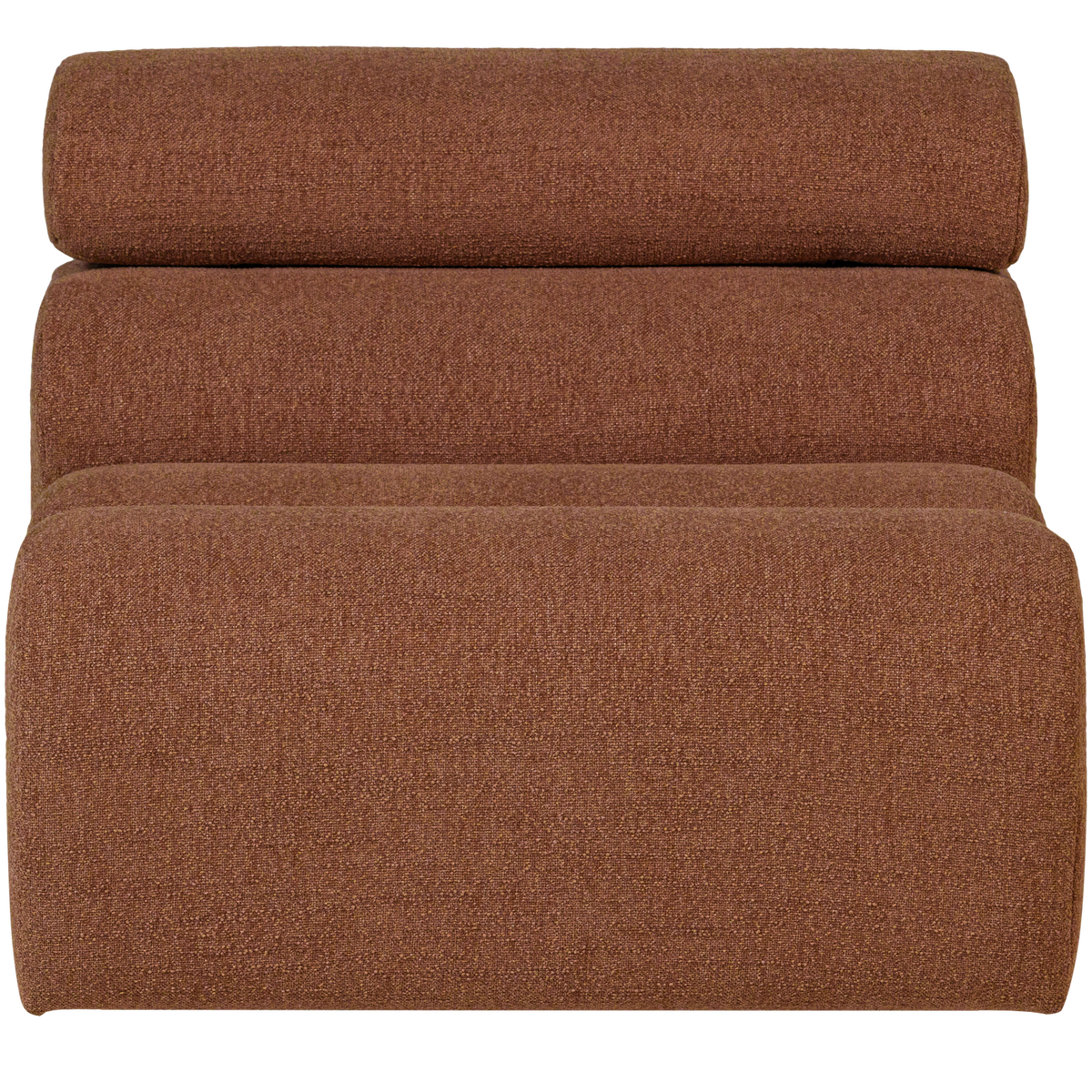 WOOOD 1-zits element bank Novi - Polyester - Terra - 86x82x113
