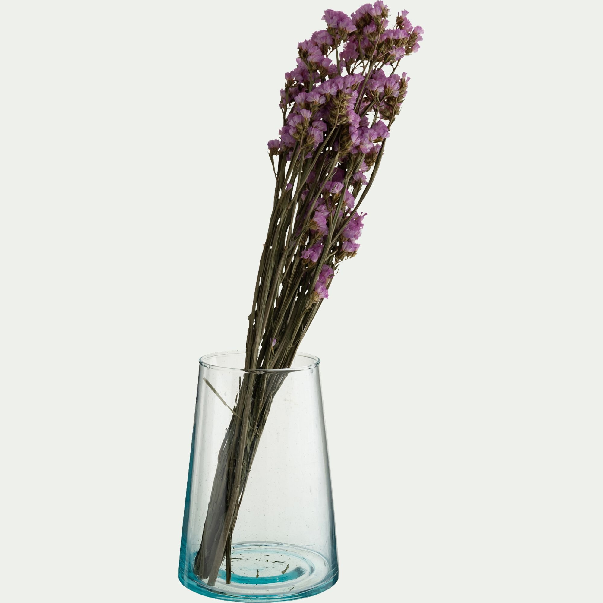 SAVEL - Vase tube en verre H18cm - transparent
