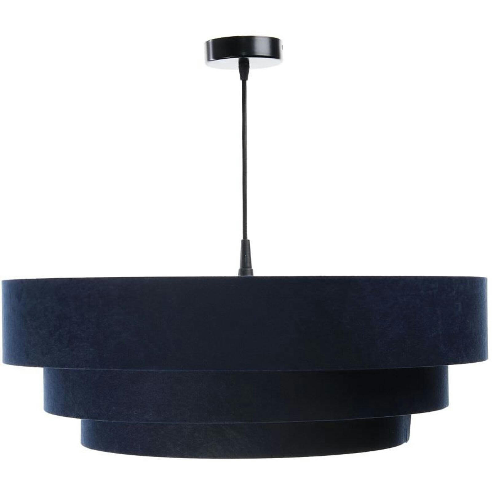 TRINITI - Suspension Tissu Bleu 60x60x25 cm