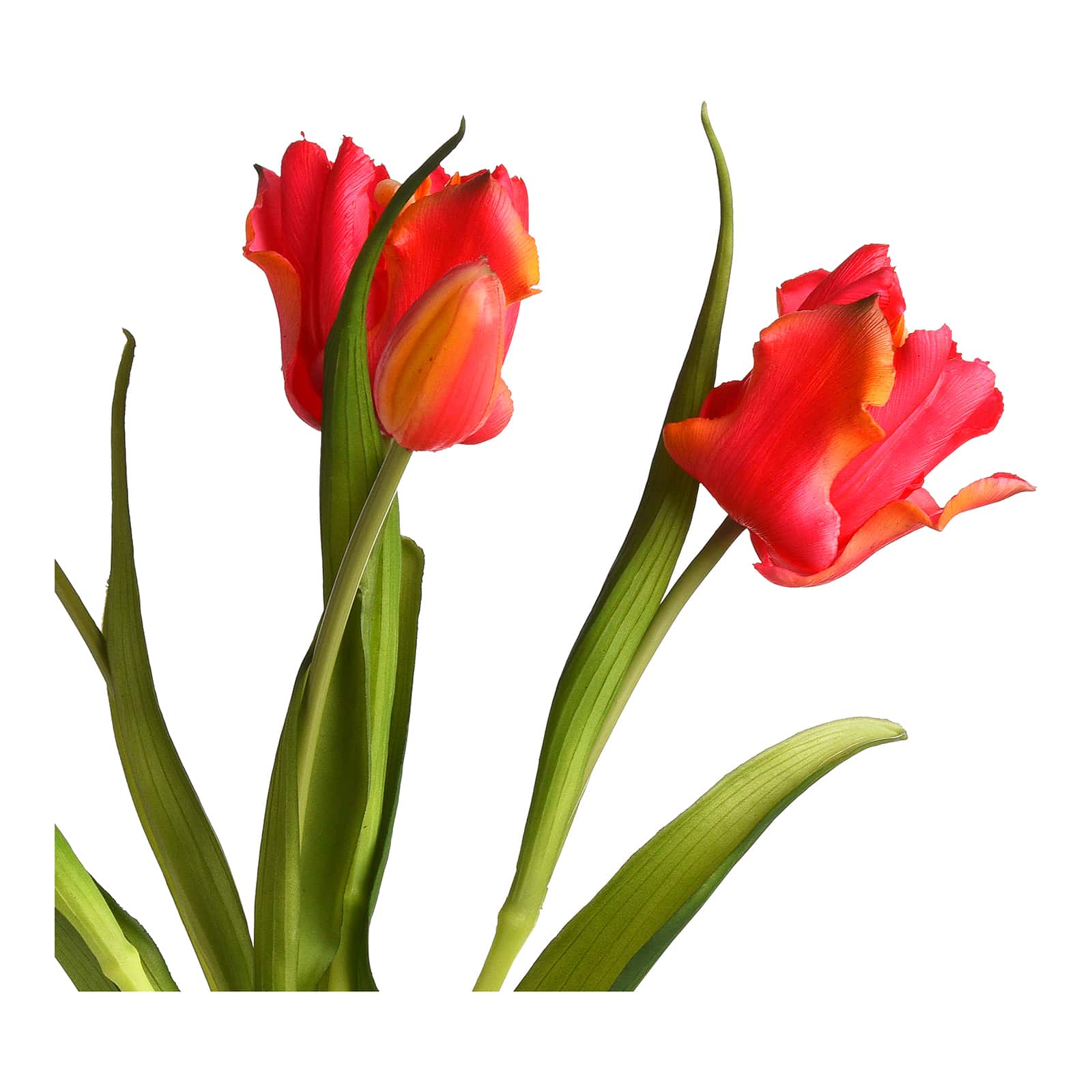 Kunstblumenbund Papageientulpe Pink,L 410 mm