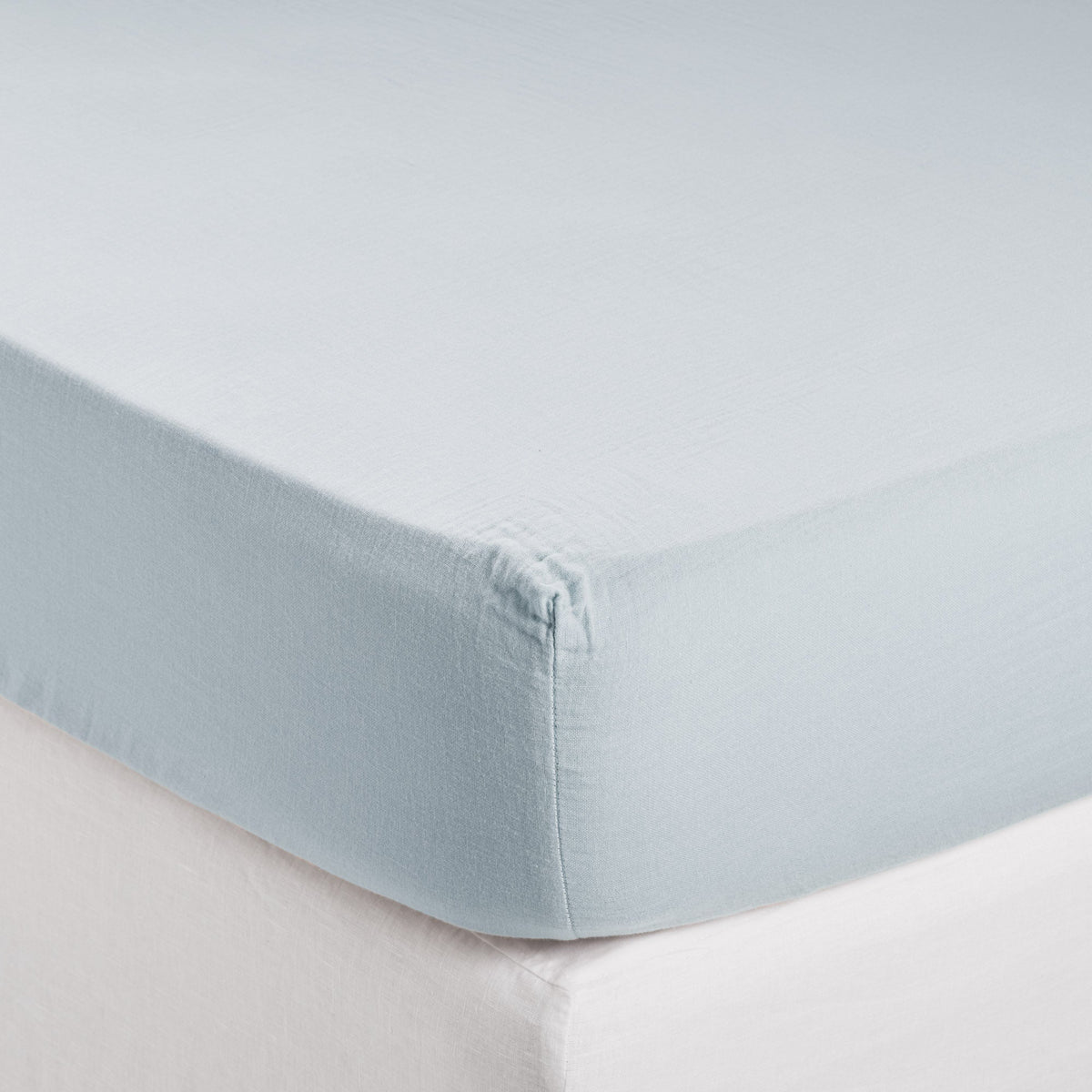 Madura Hoeslaken Lou baby blauw 90x200 cm