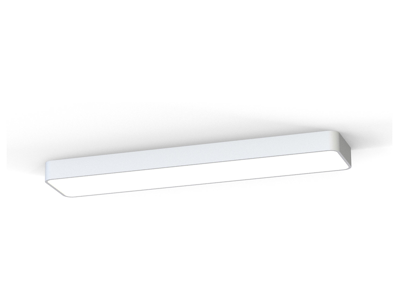 PlafonSoft LED 93 cm aluminiowy biały