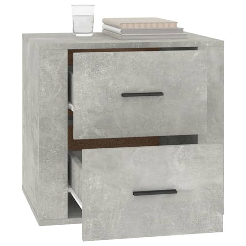 NNEVL Bedside Cabinet Concrete Grey 50x39x47 cm
