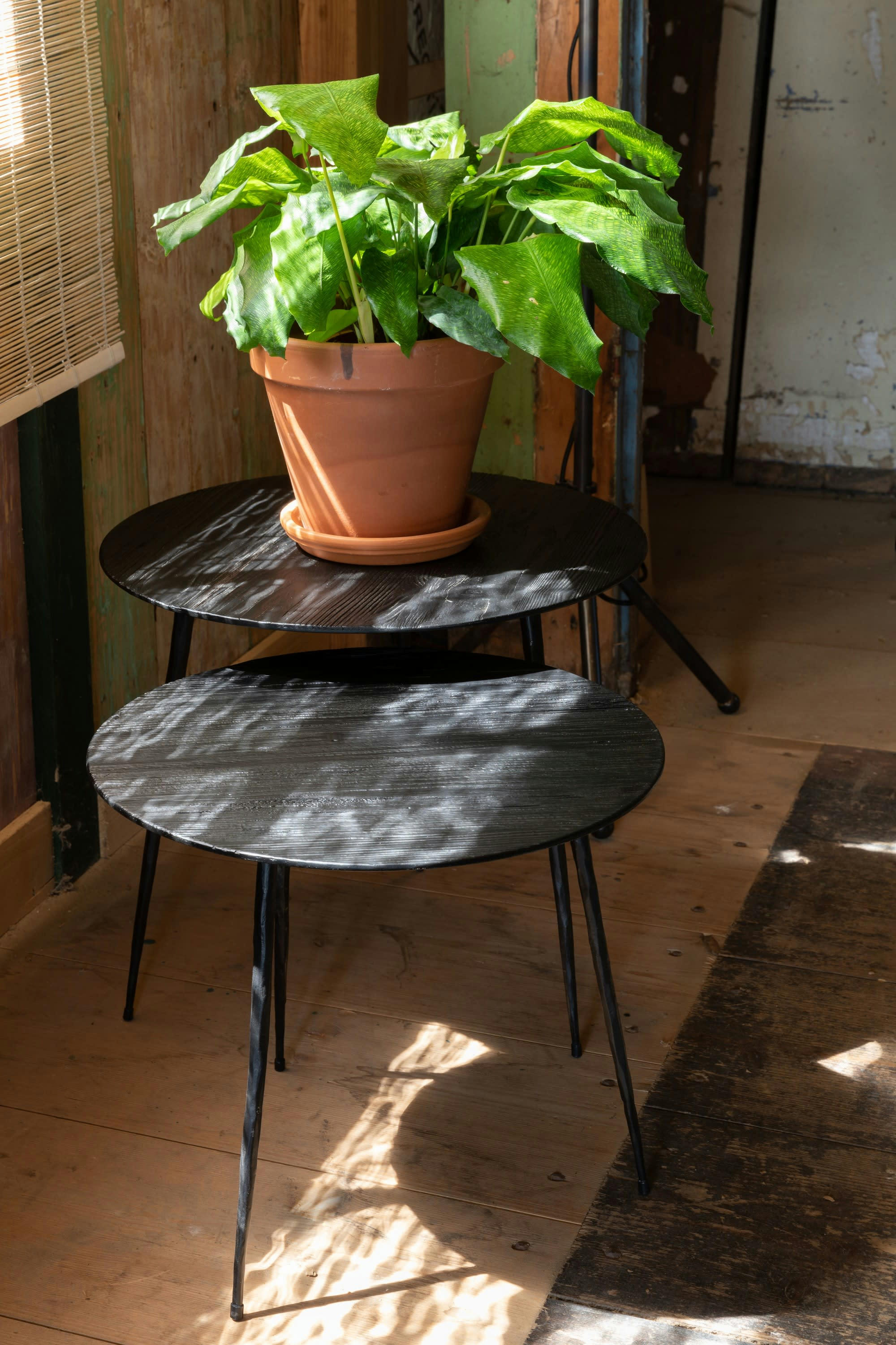 PEPPER - Table d'appoint 45cm en bois noir