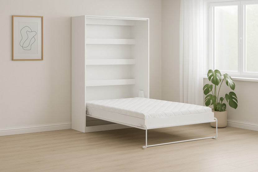 Półkotapczan Perfekt 140x200 pionowy Biały Czarny