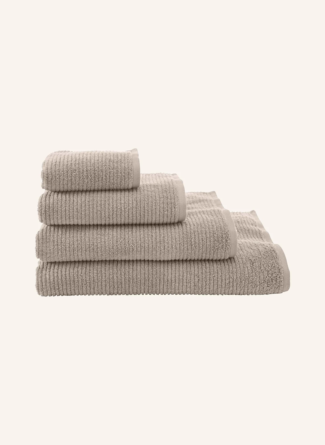 hessnatur Frottier Handtuch Rippstruktur