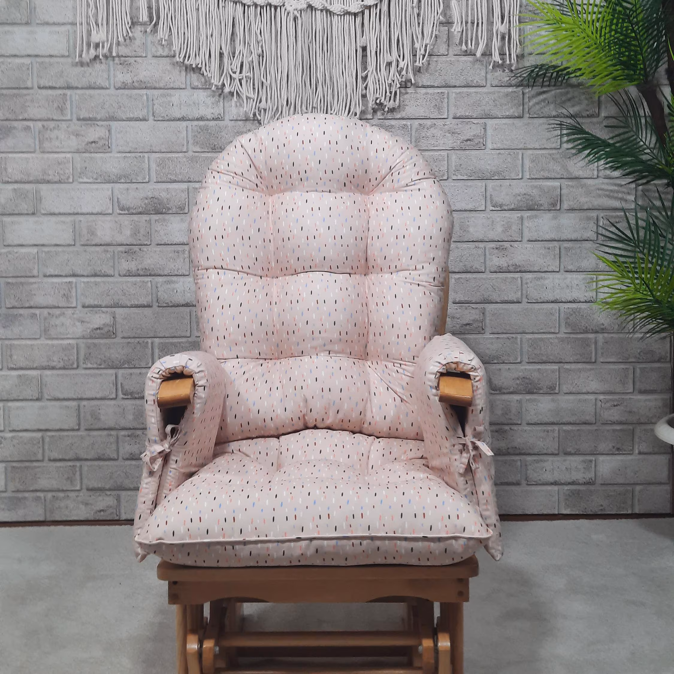 Custom Rocking Chair Cushion Set: Anti-Allergenic, PES+Cotton Fabric