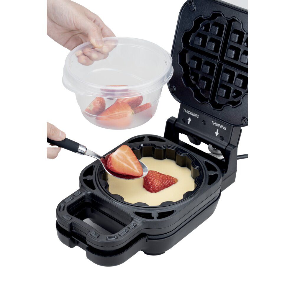 Gaufrier pour gaufre fourrée Homday multifonction 800W 28x15xH9cm