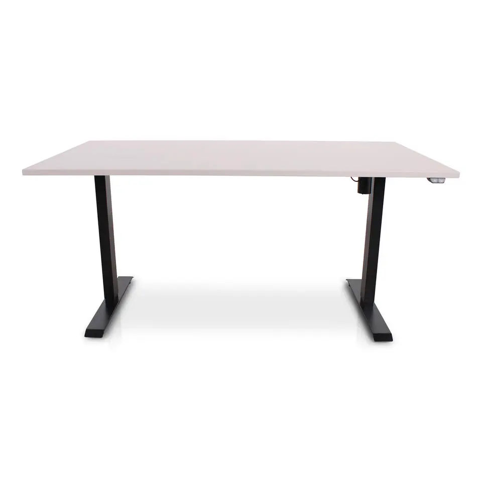 MRC EASY Zit-Sta Bureau �?Elektrisch Verstelbaar �?160x80 cm �?Blad Sand Grey
