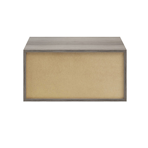Caisson effet chêne grisé GoodHome Atomia H. 37,5 x L. 75 x P. 45 cm