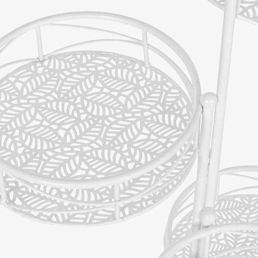 Floreira de Ferro com 6 níveis branca REVIVAL