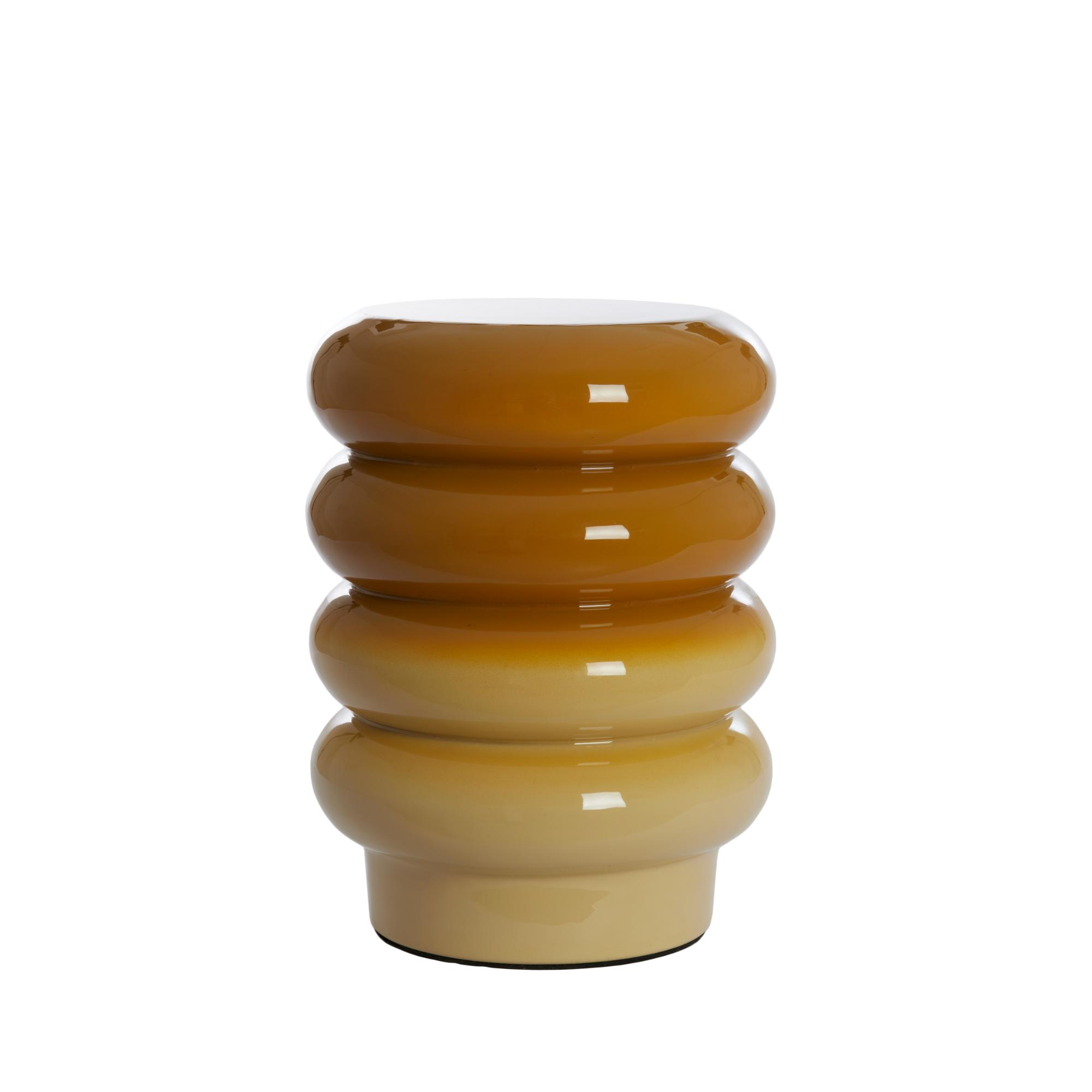 Light & Living Bijzettafel Mirogi - Geel - Ø30cm