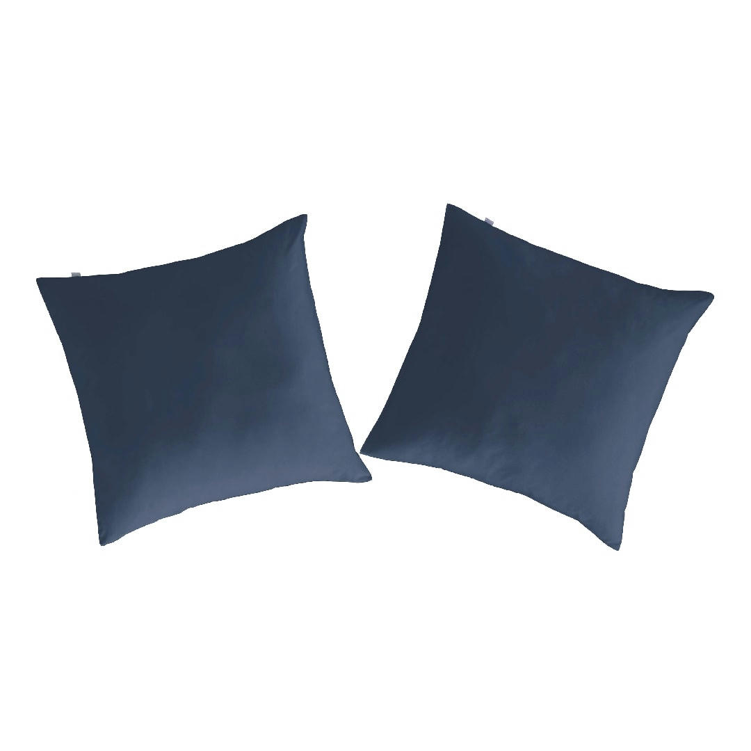 CASUAL TO - 2 Taies d'oreiller en coton  65x65 cm bleu
