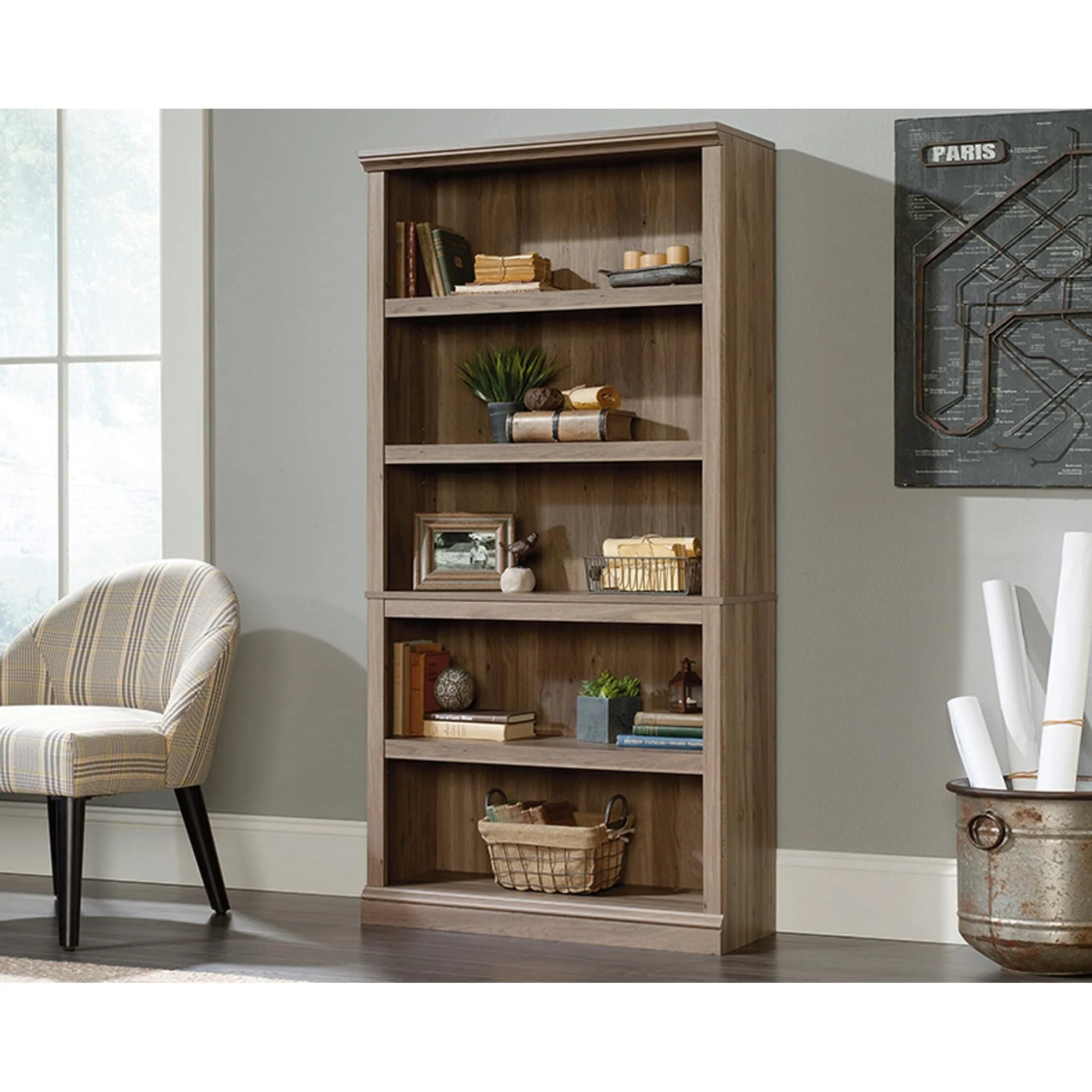 Sauder Select Collection 5-Shelf Bookcase
