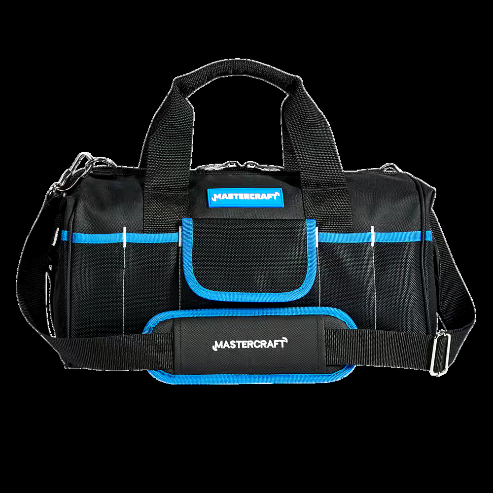 Mastercraft Duffle Tool Bag w/ Shoulder Strap, 16 Pockets, 15-in