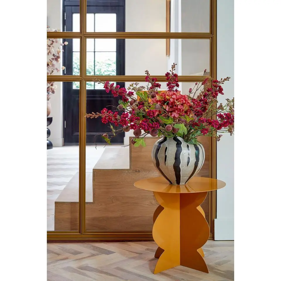 Mica Decorations Rafi bijzettafel bruin - h40xd45cm