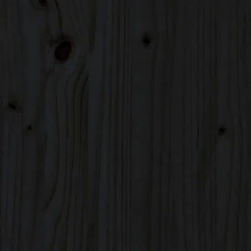 NNEVL Bed Headboard Black 140.5x4x100 cm Solid Wood Pine