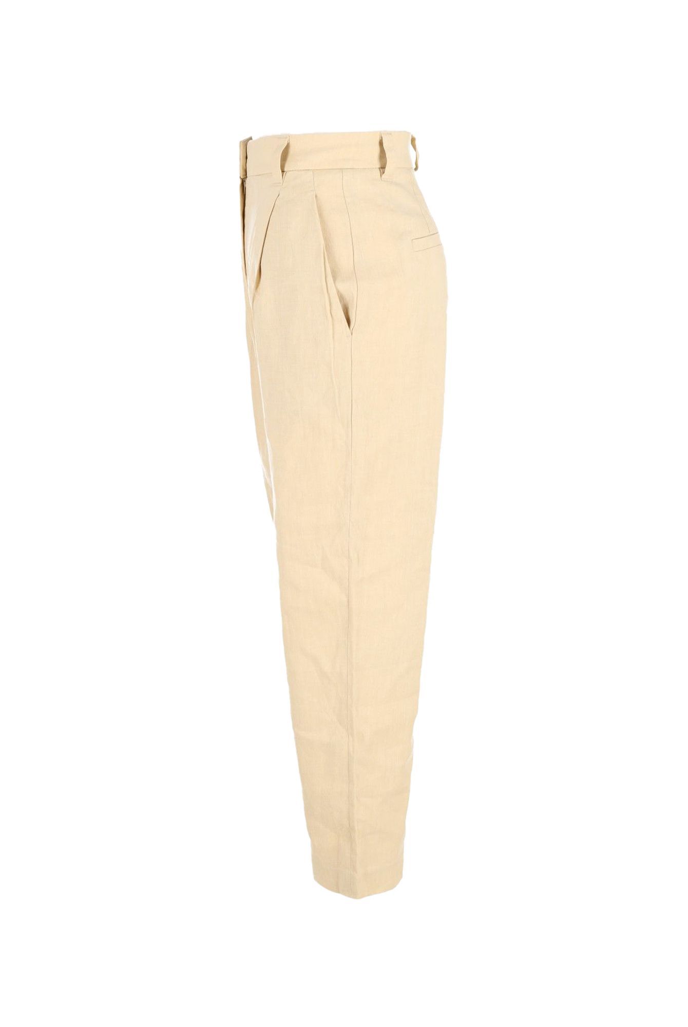 Brunello Cucinelli Preloved Trousers Cream Cotton