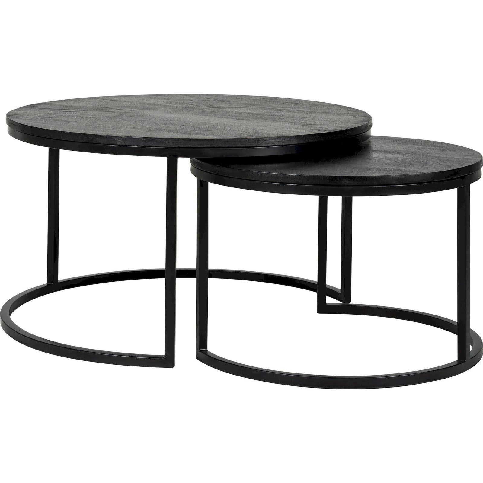 CATANA - Tables gigognes Métal Noir