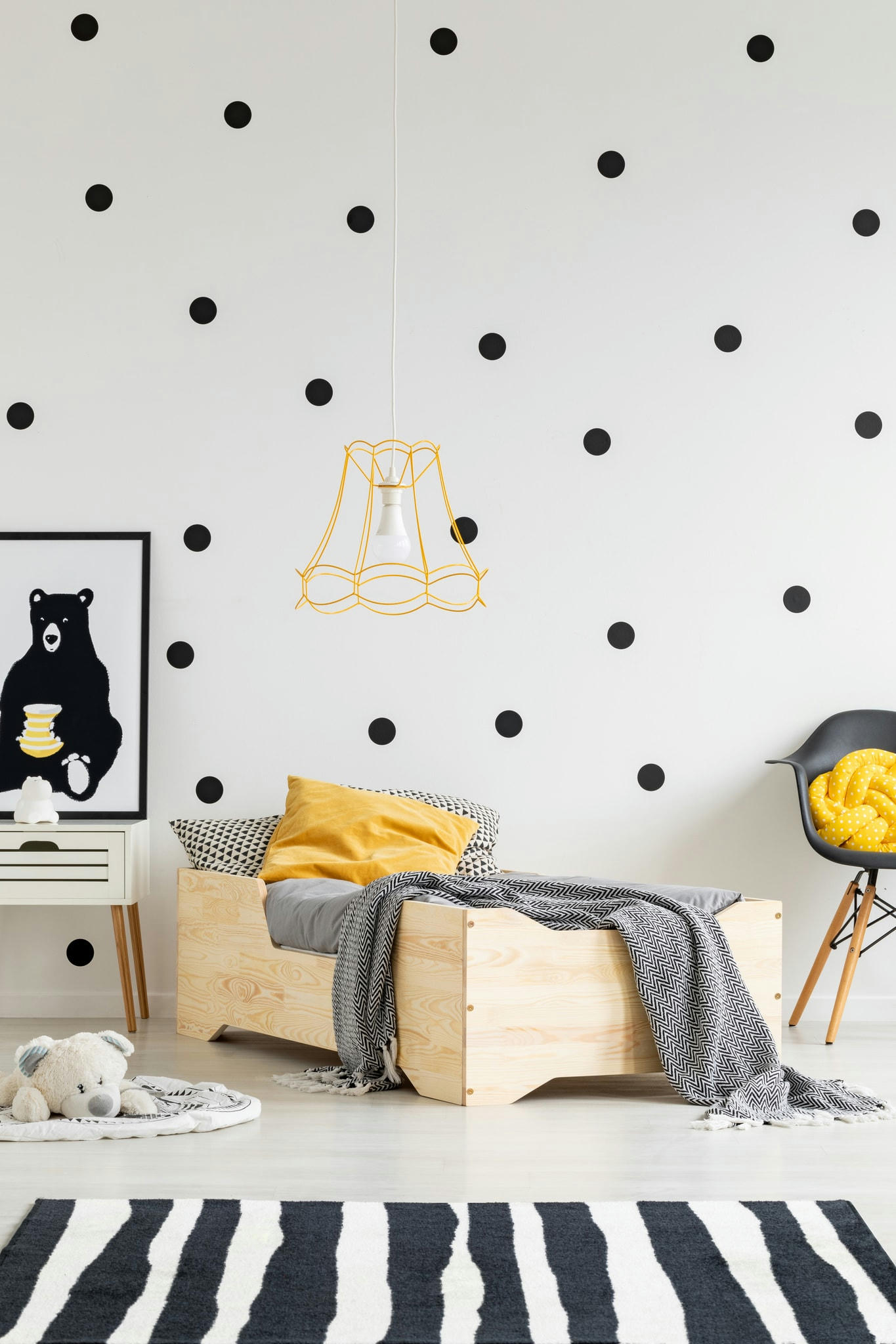 - Lit simple en pin massif 190x90 naturel