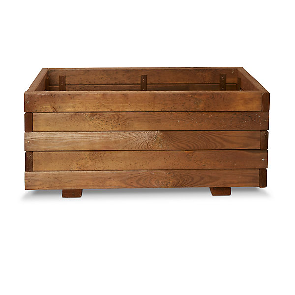 Jardinière bois Blooma Bopha marron 80 x 40 x h.35 cm