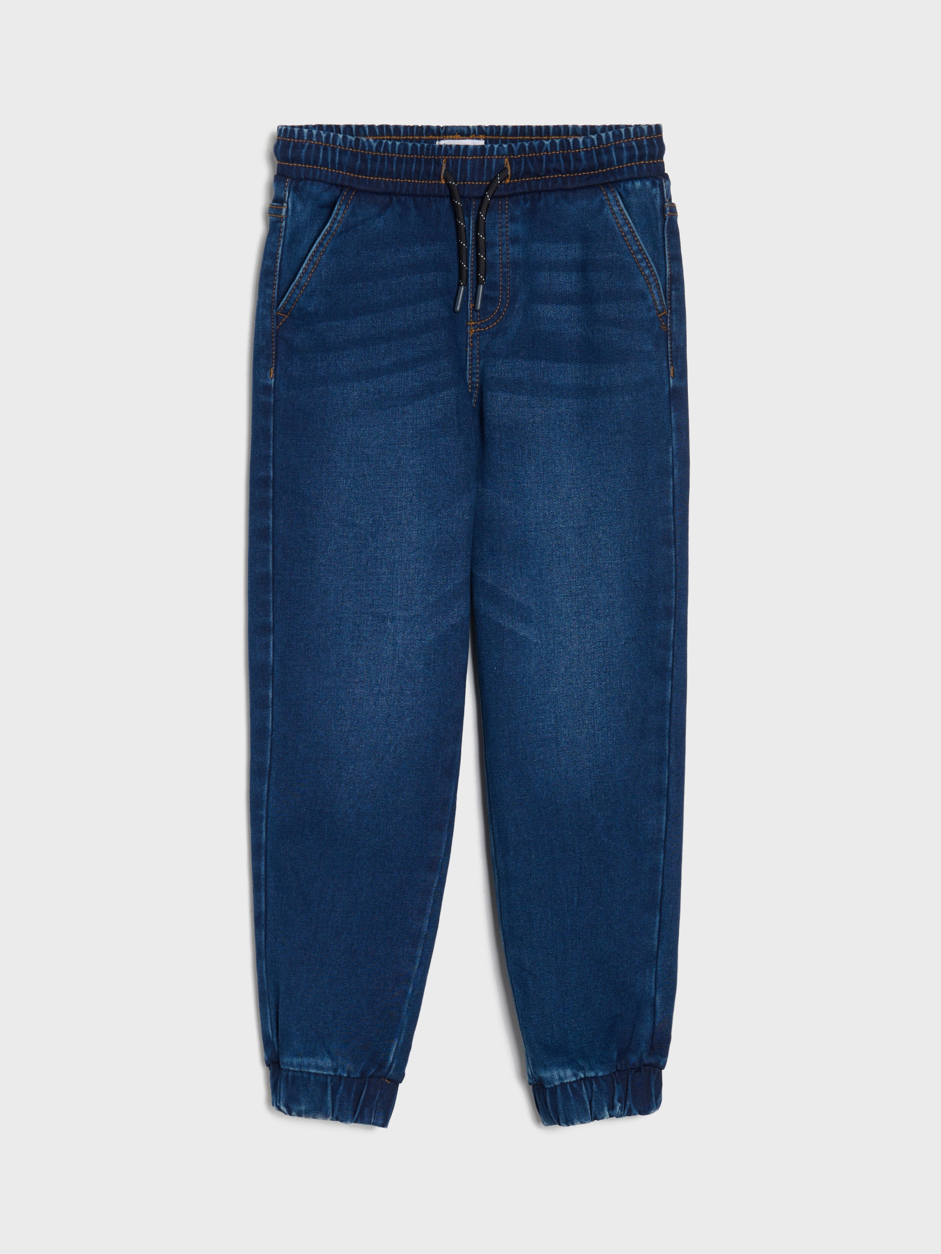Jeansy jogger z ociepleniem