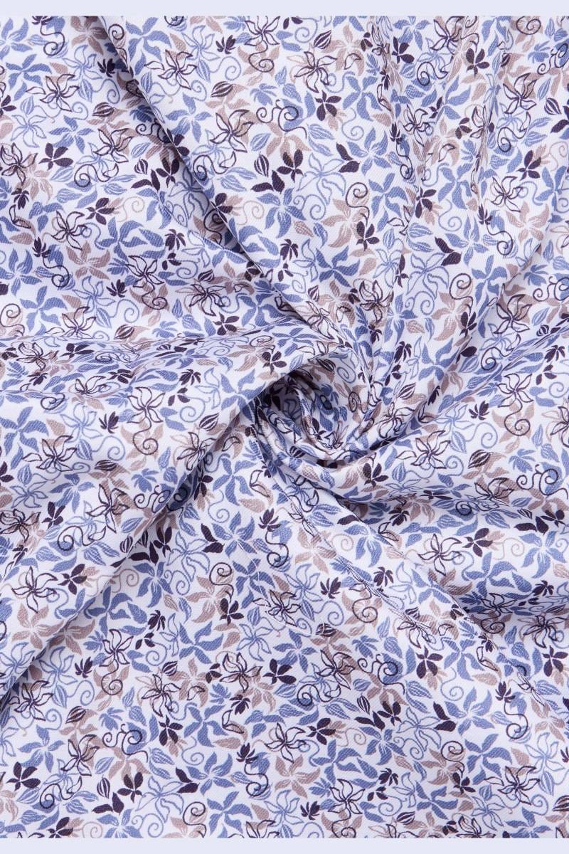 ETERNA Comfort Fit Hemd blau, Bedruckt