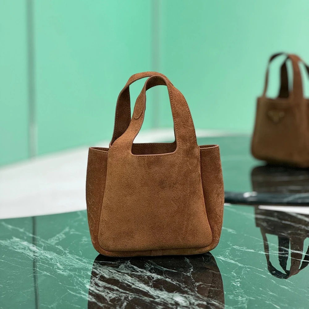 Prada mini suede tote bag
